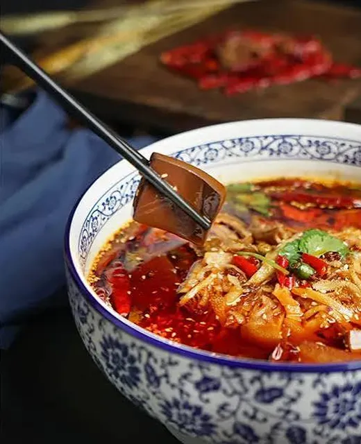 Sichuan Cuisine brand background