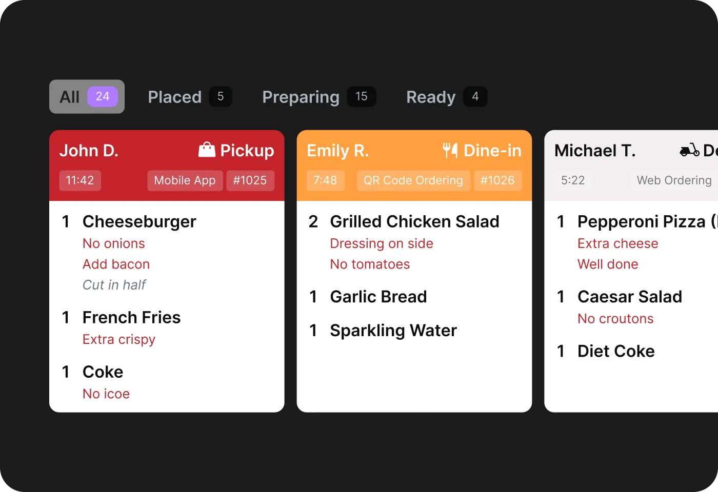 Kitchen Display System (KDS)